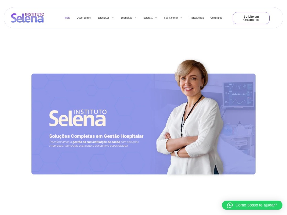 Site Instituto Selena